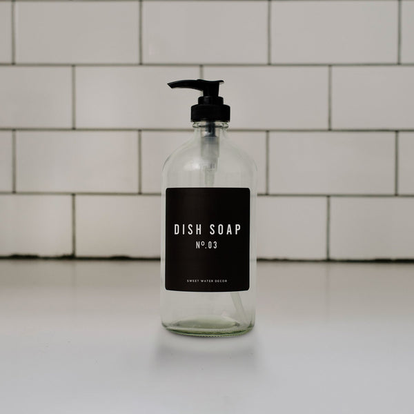 GLASS DISH SOAP (BLACK LABEL)