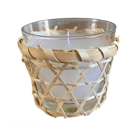 BAMBOO WRAPPED CANDLE