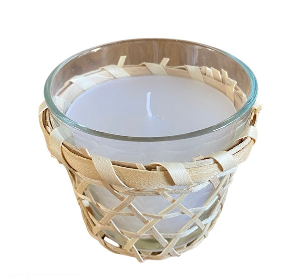 BAMBOO WRAPPED CANDLE