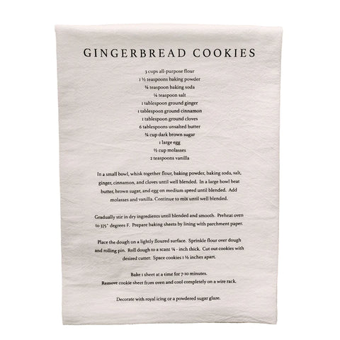 GINGERBREAD COOKIE TEA TOWEL